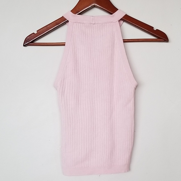 Knit halter top blush pink - Picture 2 of 4